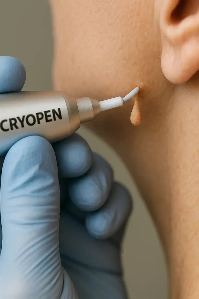 Cryopen for skin tags removal Weybridge speak to our team today!