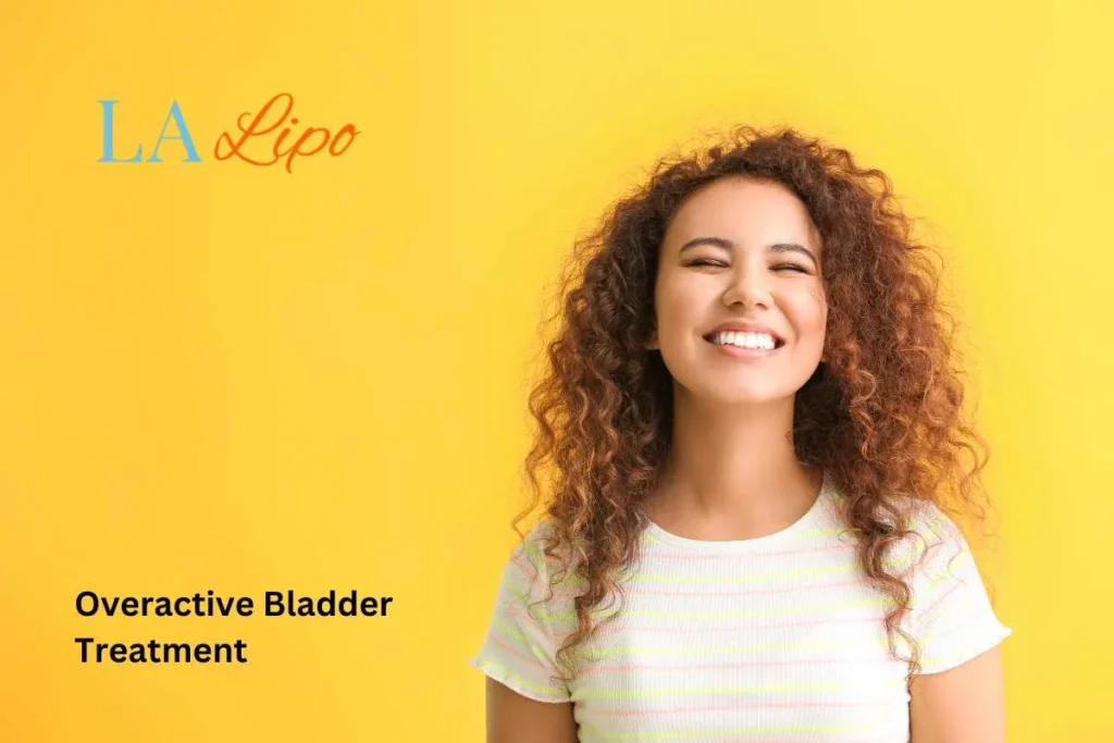 woman smiling about overactive bladder treatment Weybridge solutions